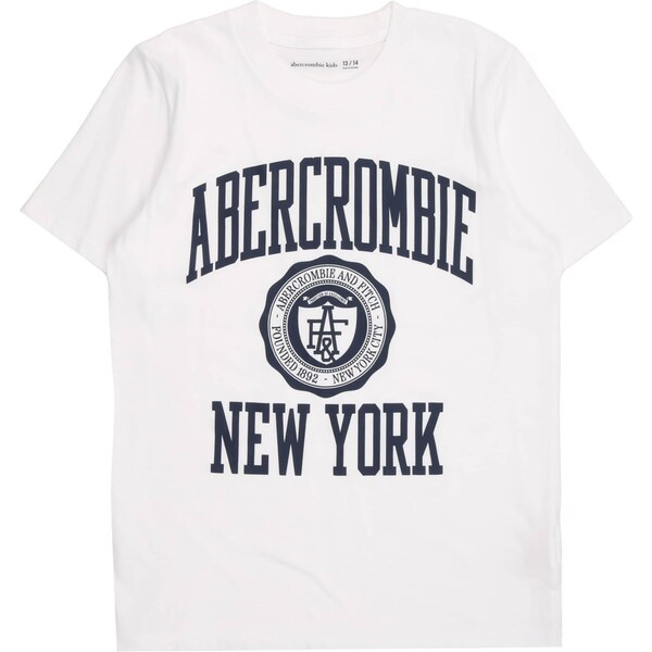 Abercrombie & Fitch Tričko IVY LEAGUE čierna / biela 65894538