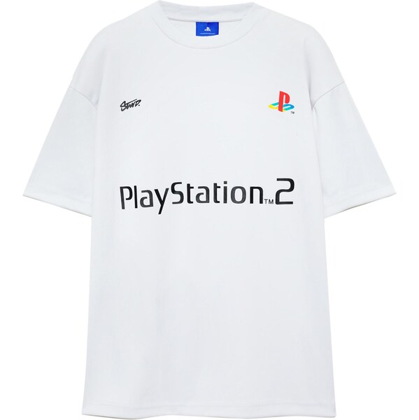 Pull&Bear Tričko PLAYSTATION svetlosivá / čierna 65665351