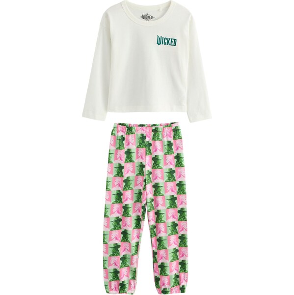 Next Pyžamo Wicked zelená / svetloružová / biela 65891773