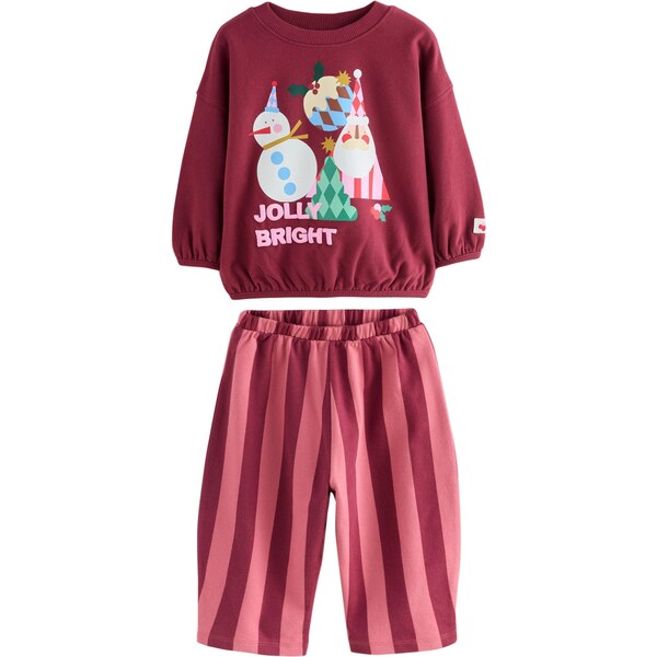 Next Set zelená / burgundská / melónová / biela 65891889