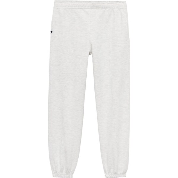 MANGO KIDS Nohavice SEAM svetlosivá 65894556