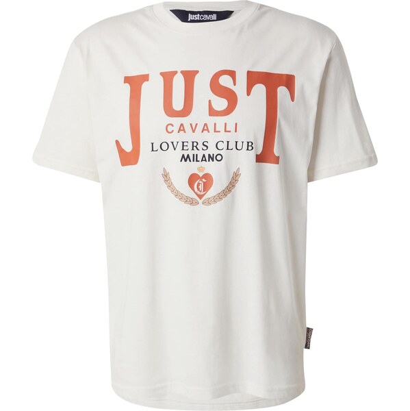 Just Cavalli Tričko tmavooranžová / čierna / biela 65894640