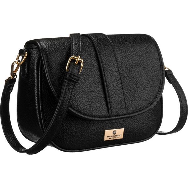 Peterson Malá čierna dámska crossbody kabelka z eko kože 65496707