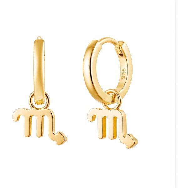 Olivie Strieborné náušnice Škorpión GOLD 9594 64286384