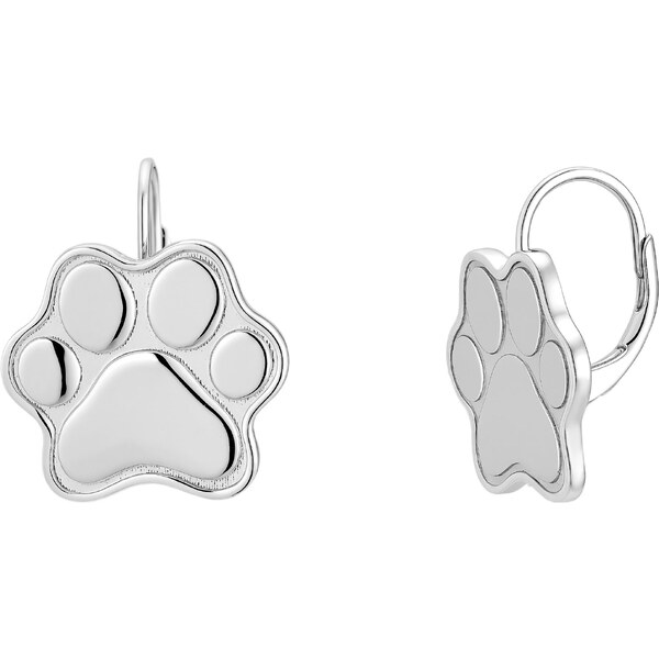 Olivie Strieborné náušnice VEĽKÁ LABKA 9656 65462947