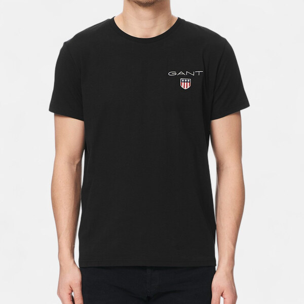 Pánské černé triko Gant 56424 65500341