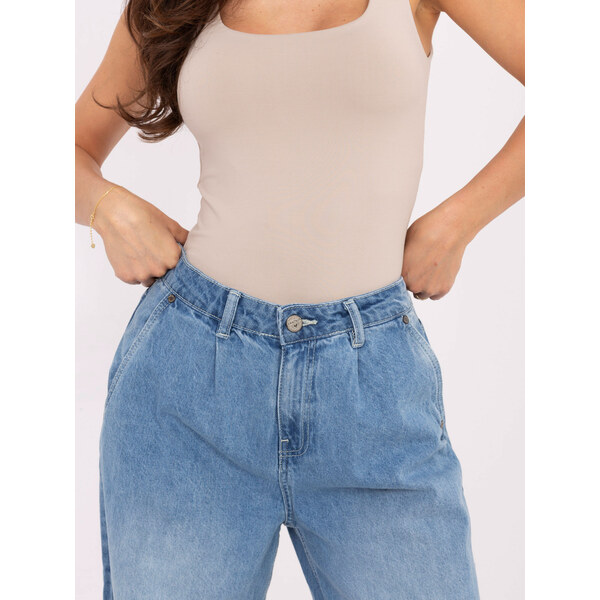 FPrice Nohavice D80030BI62568L211 modré 65500382