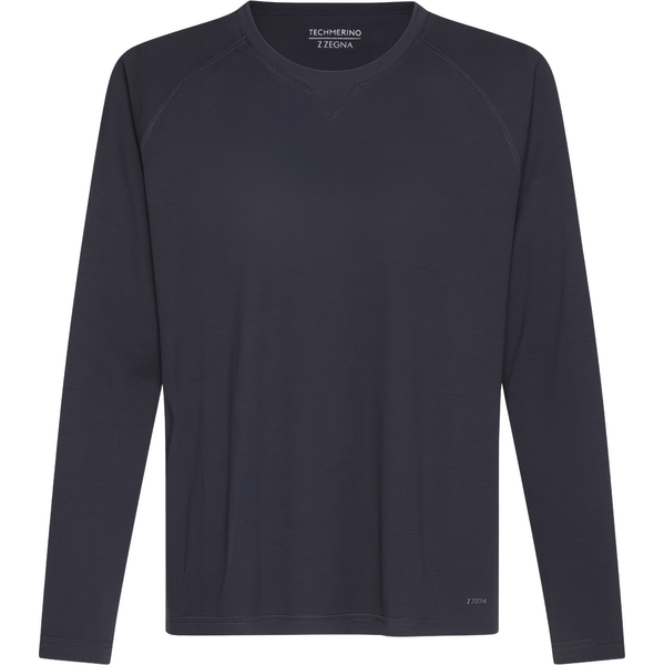 Z ZEGNA Techmerino Black tričko 65502357