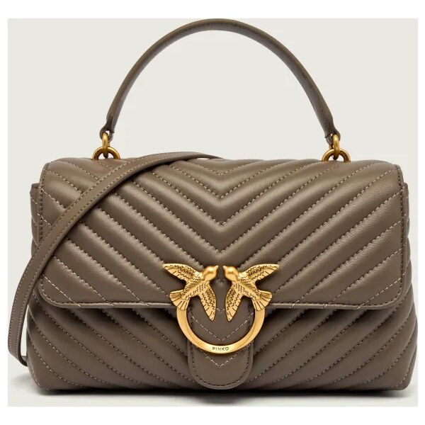 Pinko Kožená kabelka na rameno LOVE LADY PUFF CLASSIC 65485391