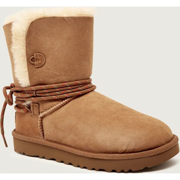 UGG Snehule Classic Bailey Tie | semiš 65473644