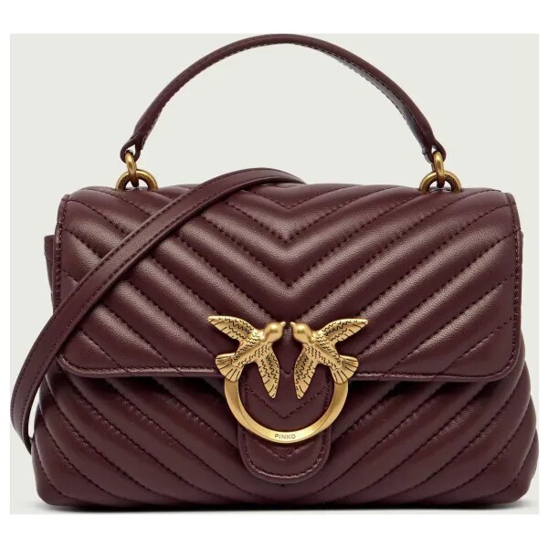 Pinko Kožená kabelka na rameno LOVE LADY PUFF CLASSIC 65485392