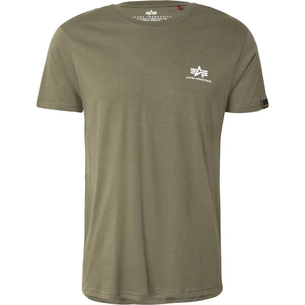 ALPHA INDUSTRIES Tričko olivová / biela 64390155