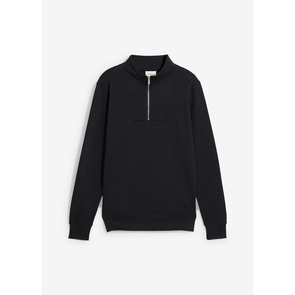 bonprix Mikina s golierom, z čistej bio bavlny, farba čierna 65502722