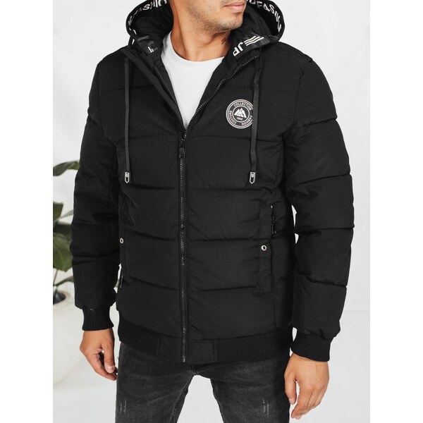 Dstreet Trendy zimná bunda s kapucňou v čiernom prevedení 65638787