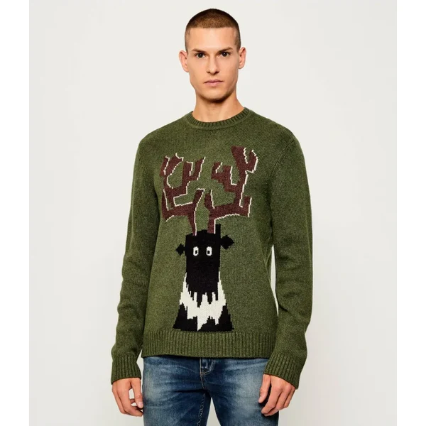 EA7 Sveter | regular fit | s prímesou vlny a kašmíru 65530994