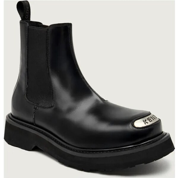 Kenzo Kožené jazdecké topánky SMILE CHELSEA 65493983