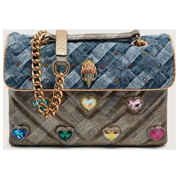Kurt Geiger Džínsová kabelka na rameno KENSINGTON HEART 65494237