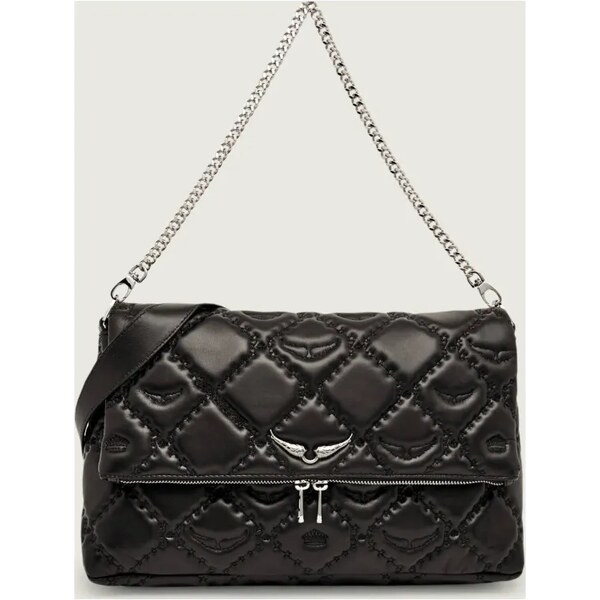 Zadig&Voltaire Kožená kabelka na rameno ROCKY XL 65493947