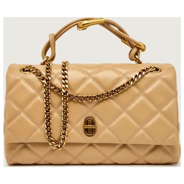 Marc Jacobs Kožená kabelka na rameno The Quilted Dual Convertible 65494290