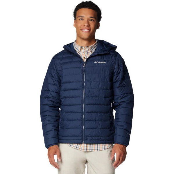Columbia Powder Lite II Bunda s kapucňou 2086944464 Navy blue L 66086469