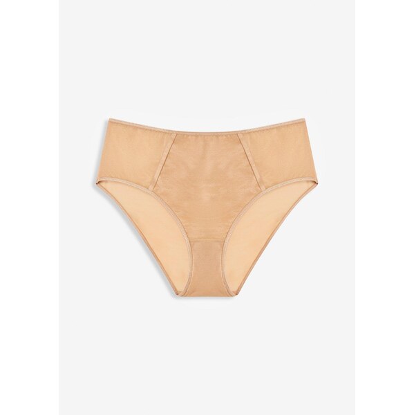 bonprix Maxi nohavičky s lesklým materiálom, farba hnedá 65531202