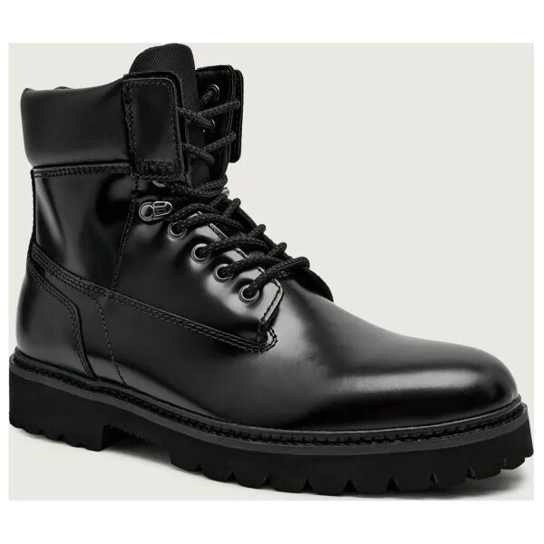 HUGO Vysoké topánky Draven_halb_bo | s prímesou kože 65531142