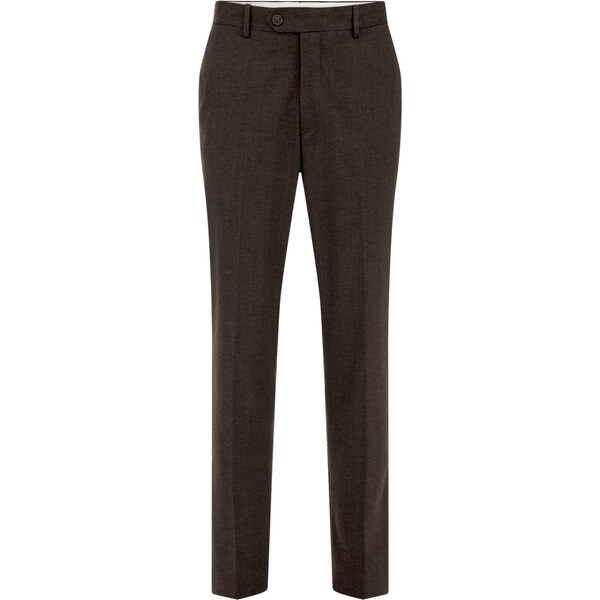 WE Fashion Nohavice s pukmi tmavohnedá 65559149