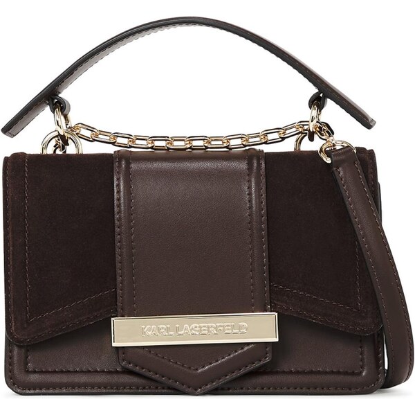 Karl Lagerfeld Taška cez rameno Nova čokoládová / tmavohnedá 65536088