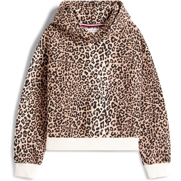 TOMMY HILFIGER Mikina nebielená / svetlobéžová / čierna / biela 65537739