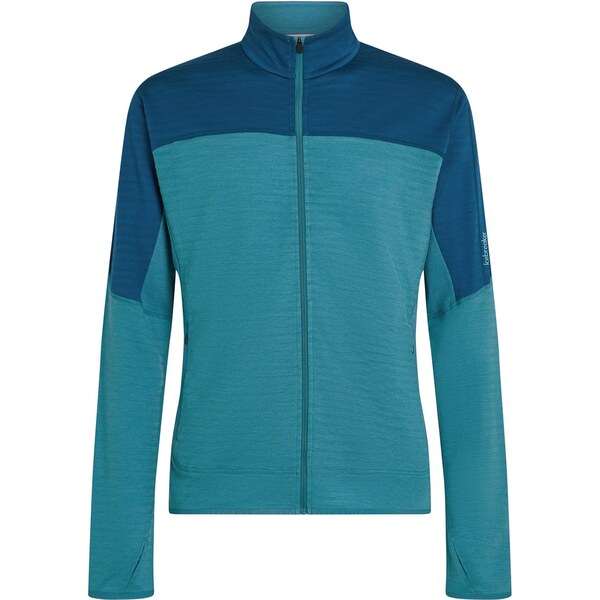 ICEBREAKER Funkčná flisová bunda modrozelená / tmavomodrá 65536103
