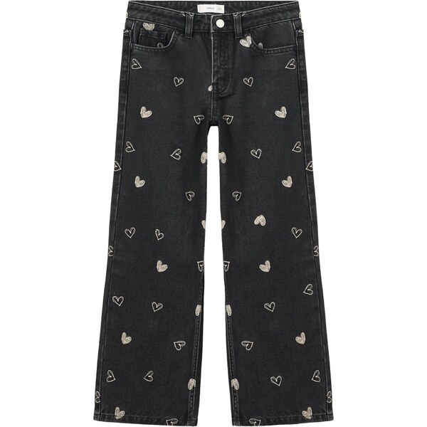 MANGO KIDS Džínsy Mila béžová / čierny denim 65577305