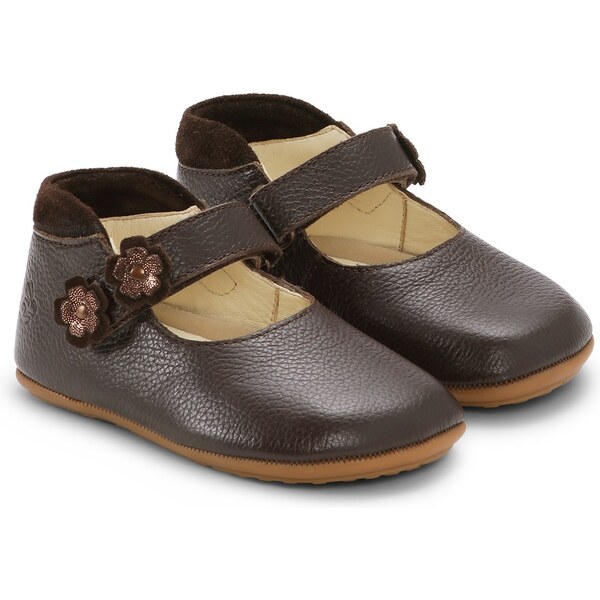 Bundgaard AYA detské balerínky z mäkkej kože / BG601057-2190 Dark 65734181