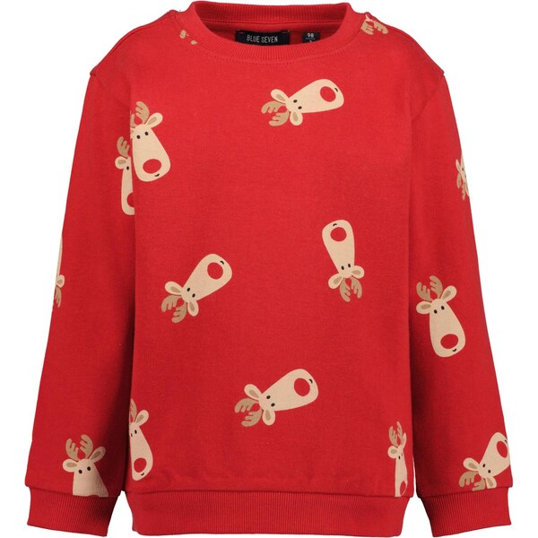 BLUE SEVEN Mikina svetlobéžová / svetlohnedá / červená / čierna 65878567