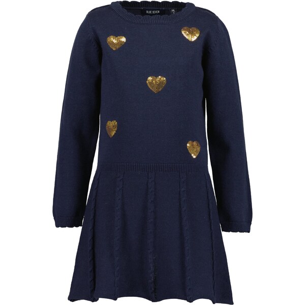 BLUE SEVEN Šaty námornícka modrá / zlatá 65878569