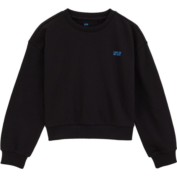 WE Fashion Mikina nebesky modrá / čierna 65657533