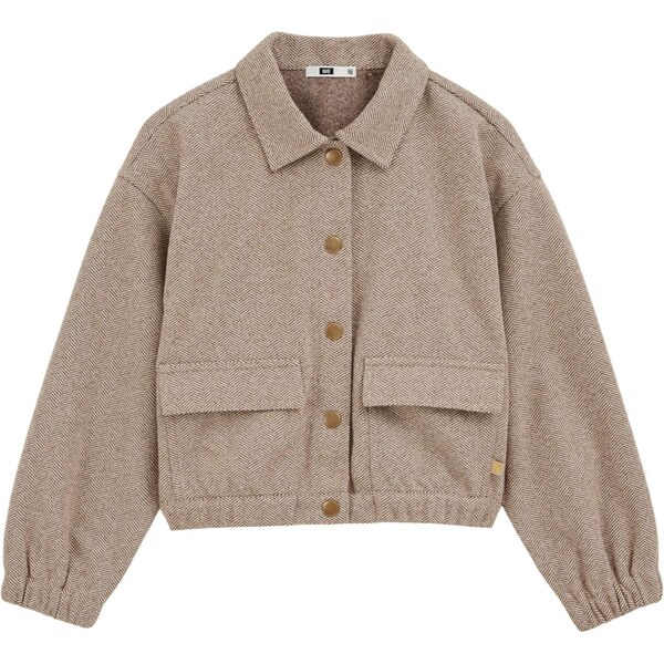 WE Fashion Prechodná bunda tmavošedá / šedobiela 65657535