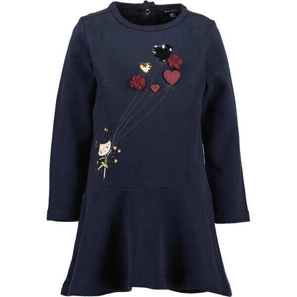 BLUE SEVEN Šaty tmavomodrá / žltá / burgundská / biela 65980769