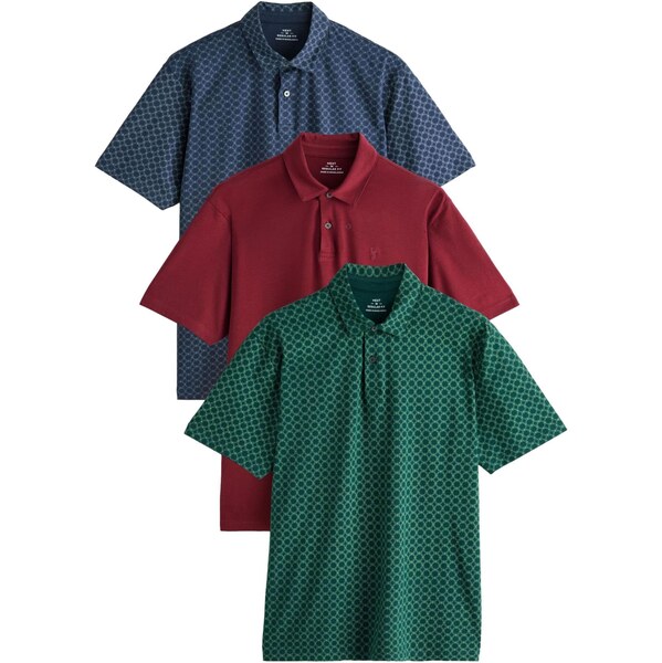 Next Tričko tmavomodrá / zelená / tmavozelená / rubínová 65663427