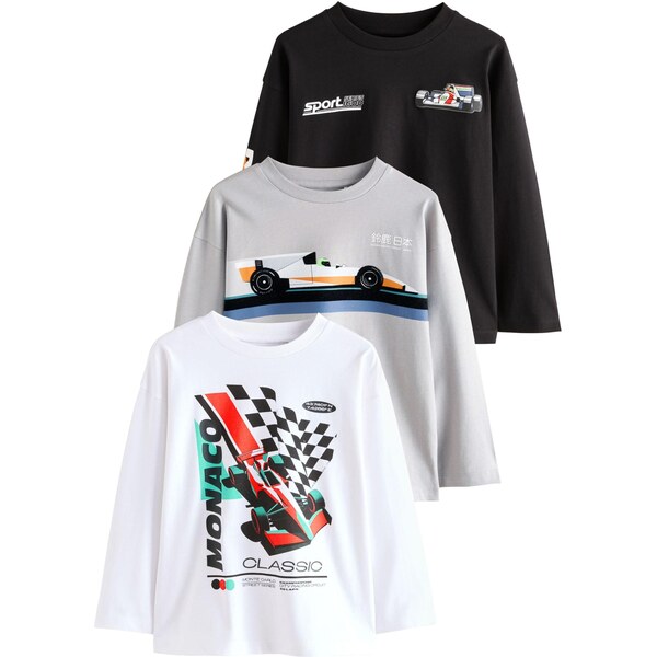 Next Tričko sivá / červená / čierna / biela 65891940