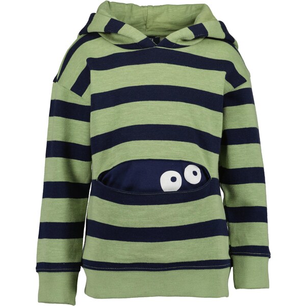 BLUE SEVEN Mikina tmavomodrá / pastelovo zelená / biela 65894523