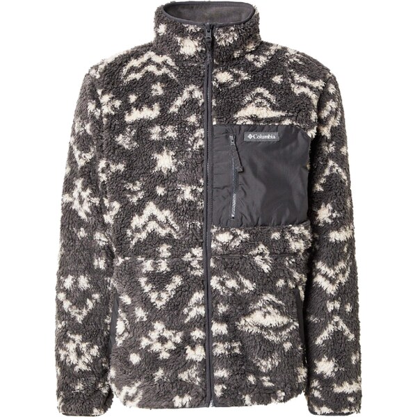 COLUMBIA Funkčná flisová bunda Winter Pass tmavosivá / biela 65635807