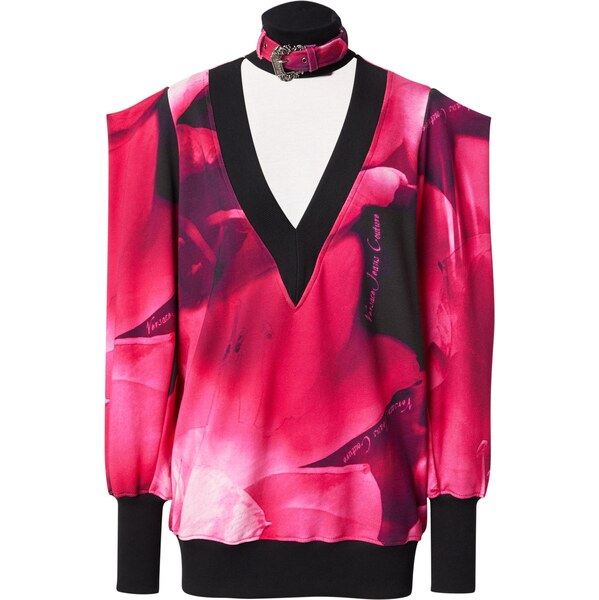 Versace Jeans Couture Mikina ružová / fuksia / čierna 65894834