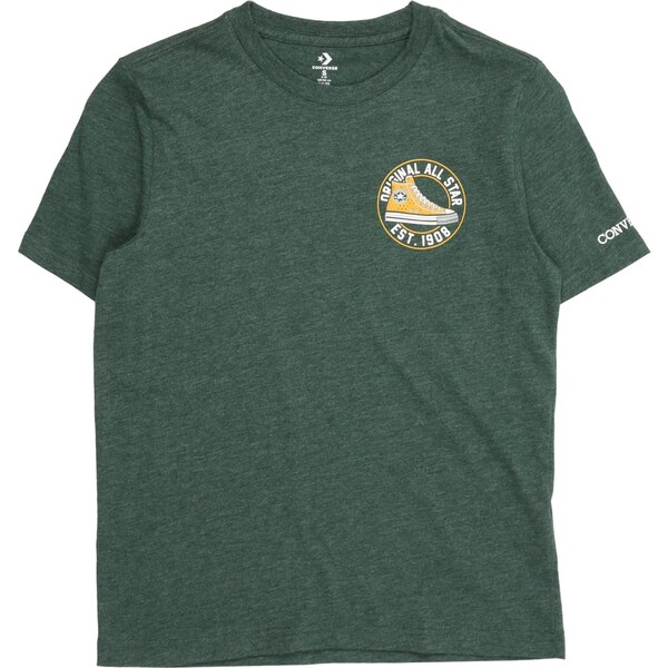 CONVERSE Tričko žltá / tmavozelená / biela 65665389