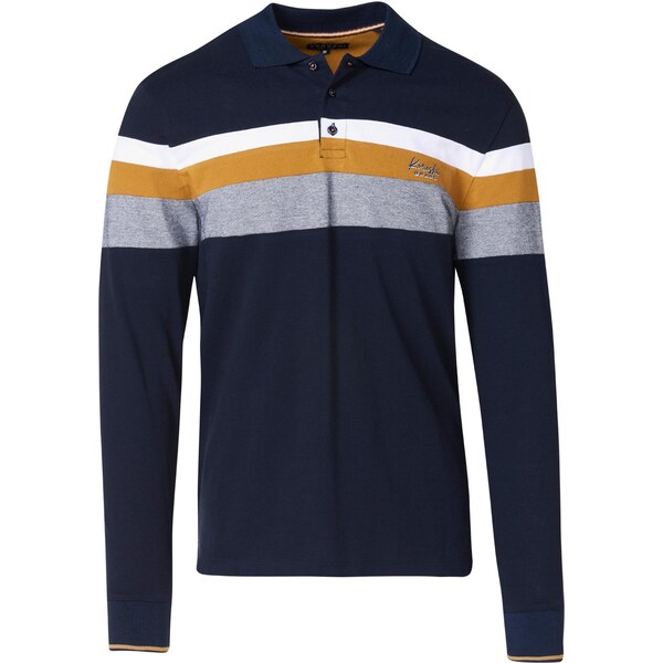 KOROSHI Tričko námornícka modrá / šafránová / sivá / biela 65889665