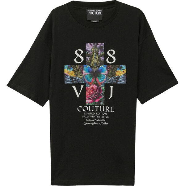 Versace Jeans Couture Tričko modrá / ružová / čierna / biela 65993605