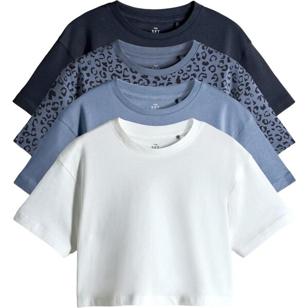 The Set Tričko modrá / biela 65663419