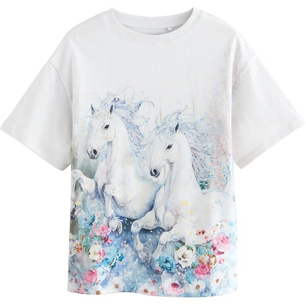 Next Tričko opálová / citrónová / staroružová / biela 65891880