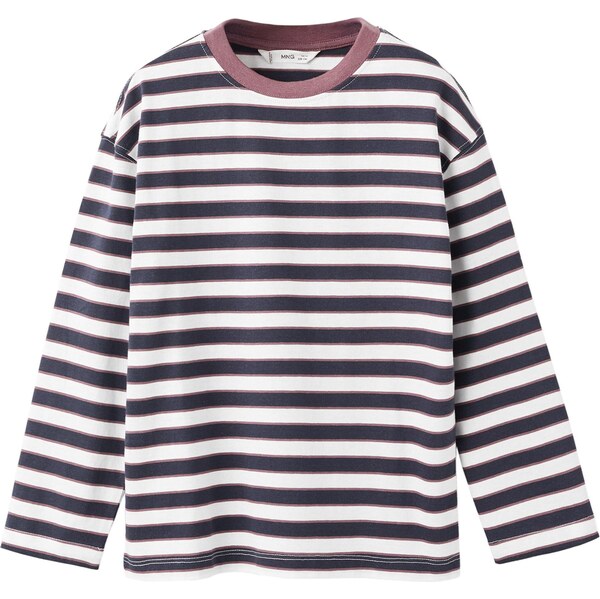 MANGO KIDS Tričko LEE tmavomodrá / svetlofialová / biela 65665397
