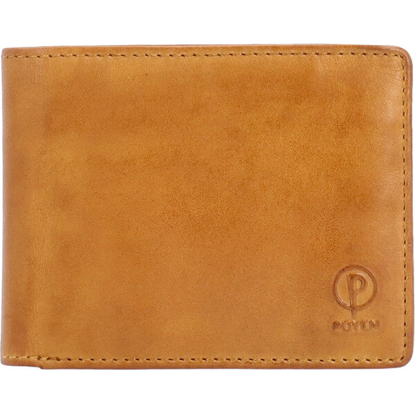 Pánska kožená peňaženka Poyem žltá 5243 Poyem ZLU 65540812