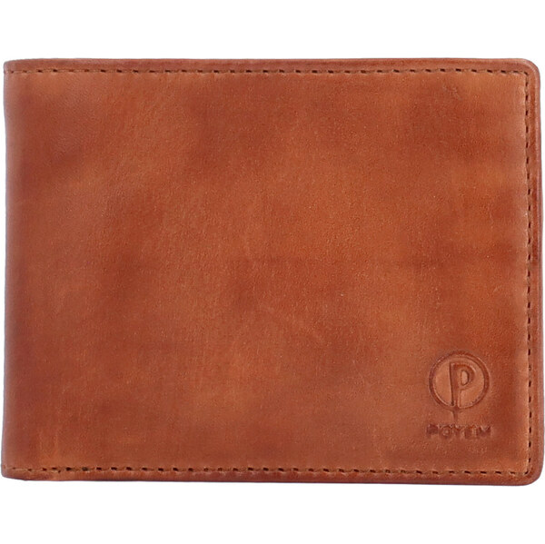 Pánska kožená peňaženka Poyem koňaková 5243 Poyem KO 65540813